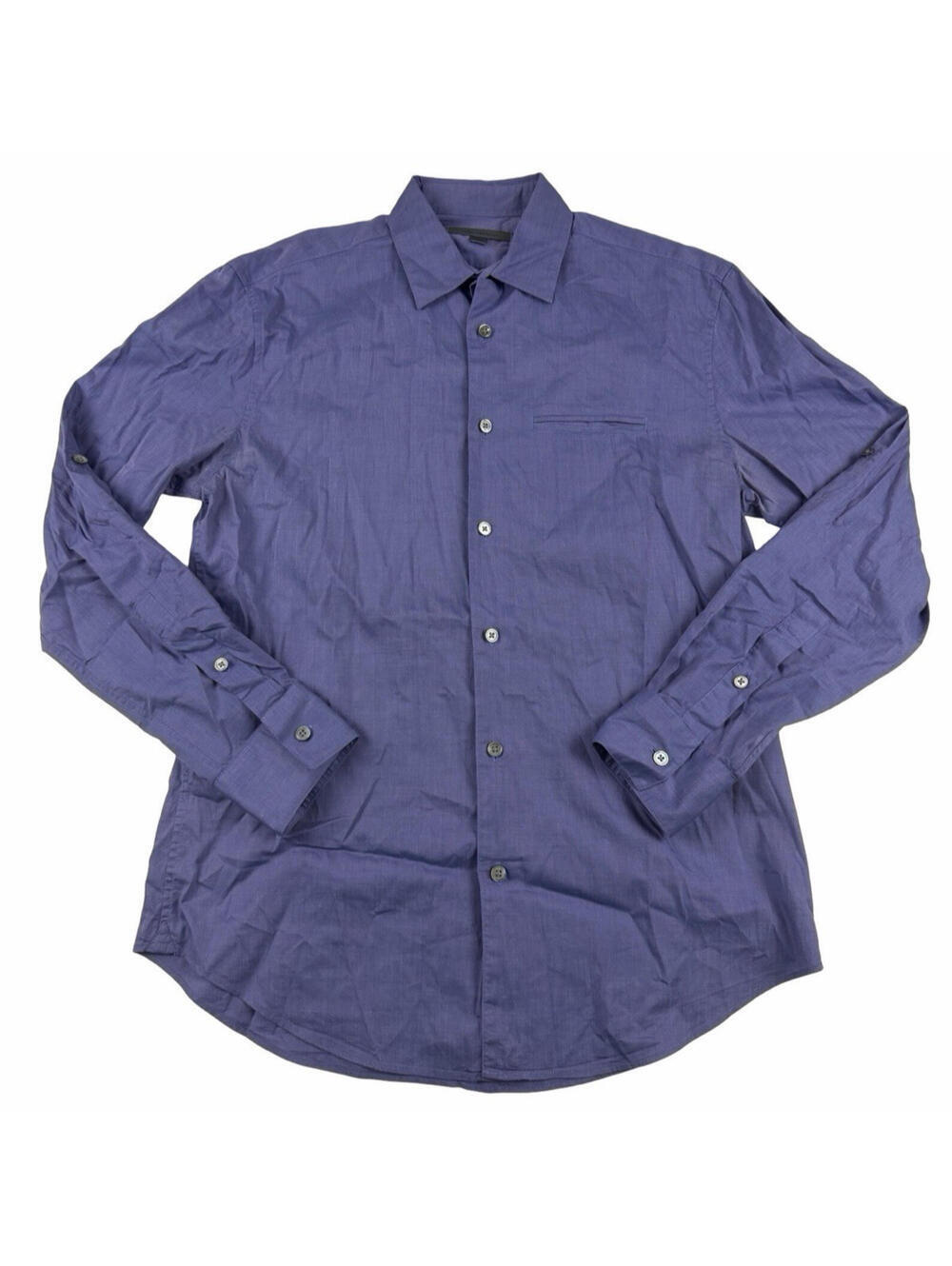 John Varvatos Cotton Long Sleeve Button Up Shirt Purple Size XS